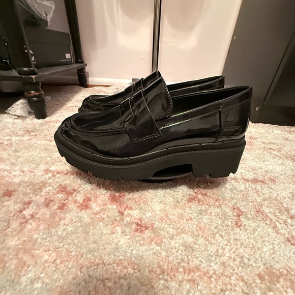 aqua college Shoes - Black Loafers for Women